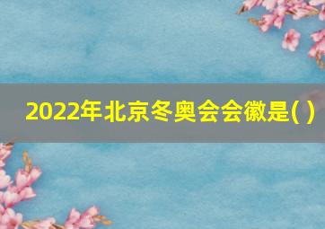 2022年北京冬奥会会徽是( )